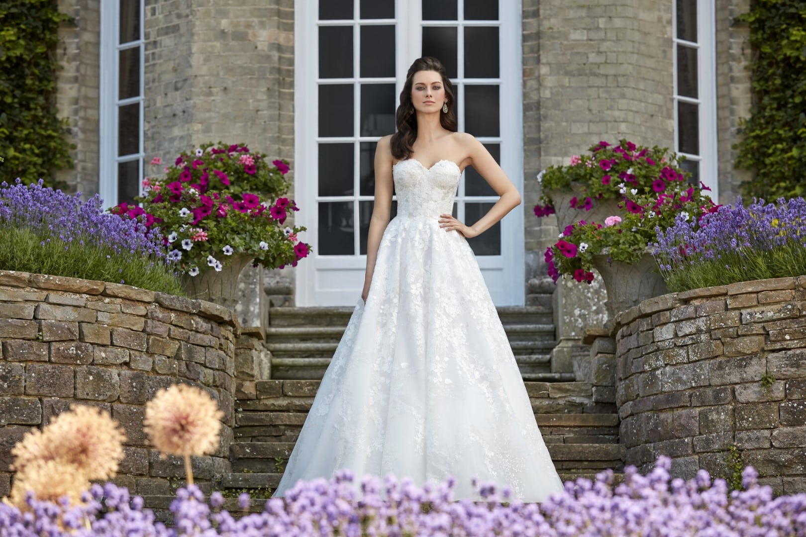 Classic meets contemporary, the Caroline Castigliano Amber bridal gown is a luxury bridal design at its best. Find your perfect wedding dress at Your Dream Bridal near Boston.